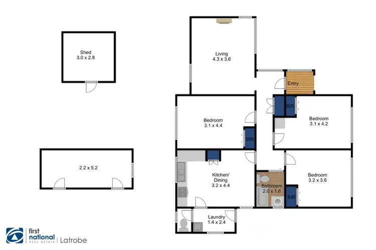 Floorplan of Homely house listing, 19 Ryan Avenue, Traralgon VIC 3844