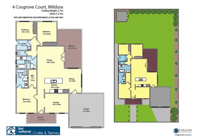 Floorplan of Homely house listing, 4 Cosgrove Court, Mildura VIC 3500