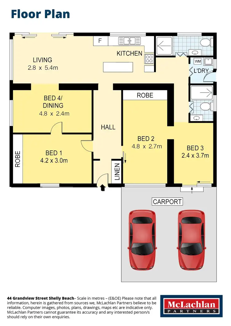 Floorplan of Homely house listing, 44 Grandview Street, Shelly Beach NSW 2261