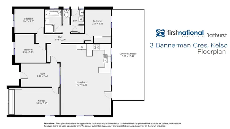 Floorplan of Homely house listing, 3 Bannerman Crescent, Kelso NSW 2795