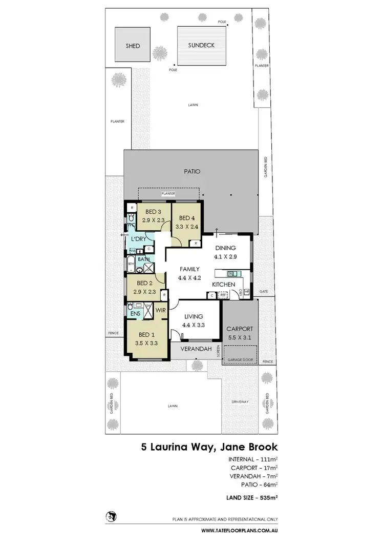 Floorplan of Homely house listing, 5 Laurina Way, Jane Brook WA 6056