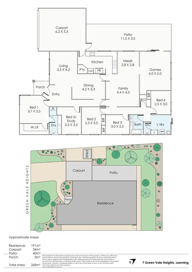 Floorplan of Homely house listing, 7 Green Vale Heights, Leeming WA 6149