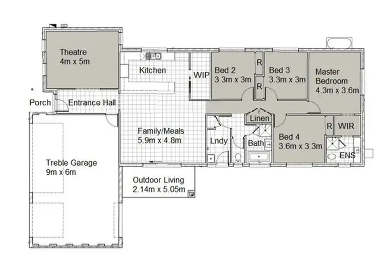 Floorplan of Homely house listing, 7 (L1531) Jarrod Drive, Pakenham VIC 3810