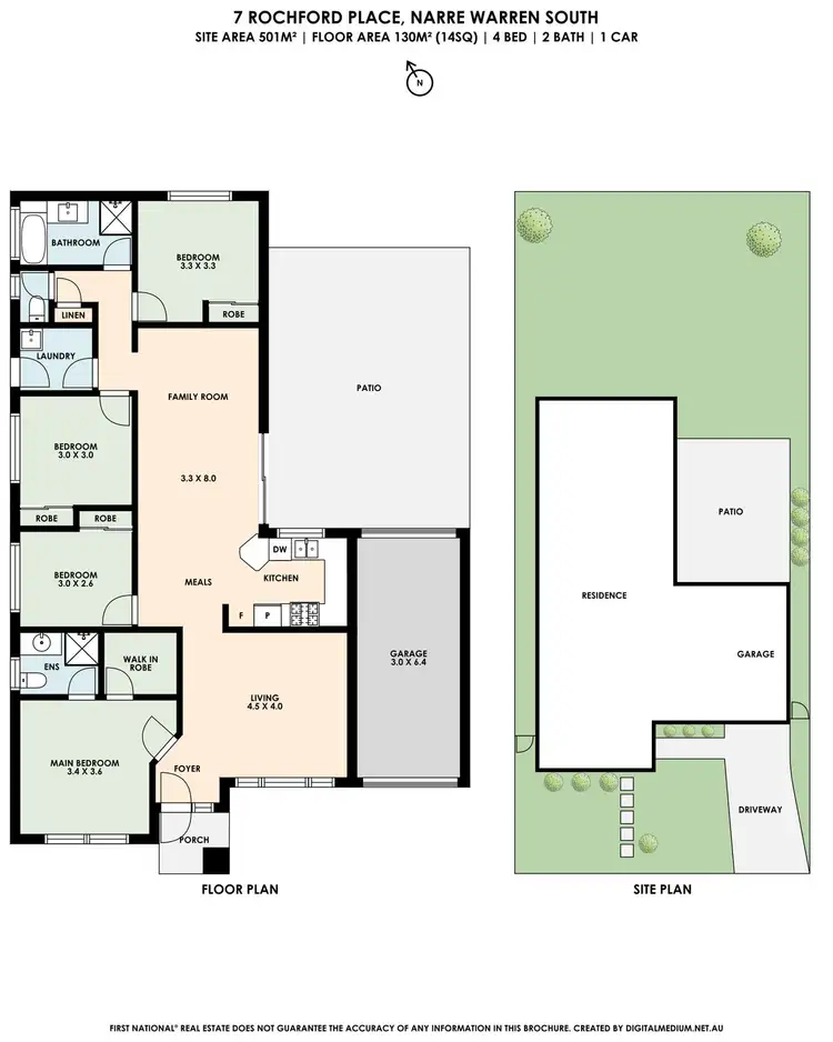 Floorplan of Homely house listing, 7 Rochford Place, Narre Warren South VIC 3805