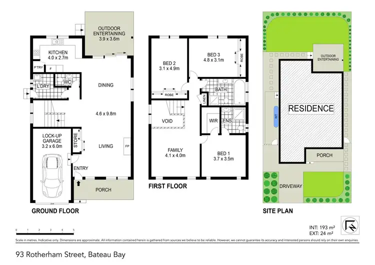 Floorplan of Homely house listing, 93A Rotherham Street, Bateau Bay NSW 2261