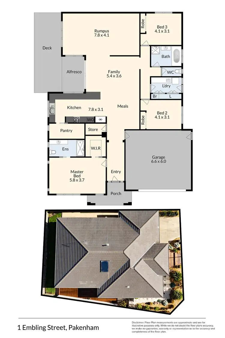 Floorplan of Homely house listing, 1 Embling Street, Pakenham VIC 3810