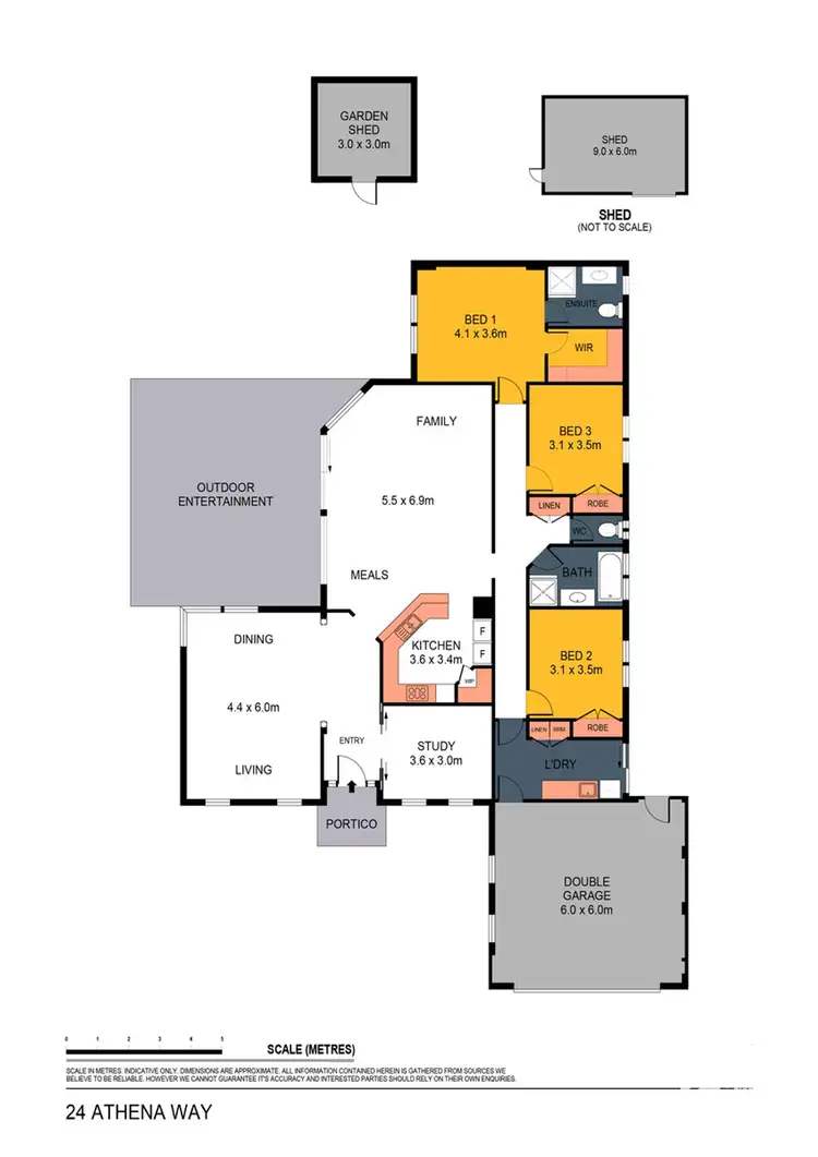 Floorplan of Homely house listing, 24 Athena Way, Strathfieldsaye VIC 3551