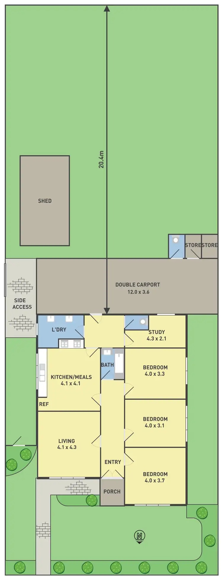 Floorplan of Homely house listing, 49 Blanche Street, Ardeer VIC 3022