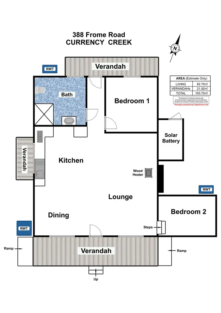 Floorplan of Homely rural property listing, 388 Frome Road, Currency Creek SA 5214