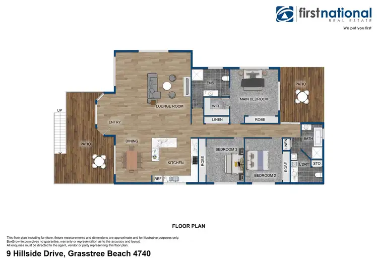 Floorplan of Homely house listing, 9 Hillside Drive, Grasstree Beach QLD 4740