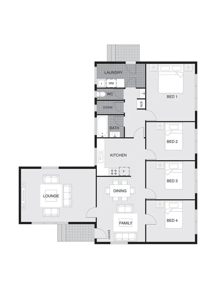 Floorplan of Homely house listing, 42 Chubb Street, Latham ACT 2615