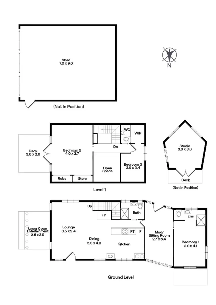 Floorplan of Homely rural property listing, 75 Whitegum Drive, Wheatsheaf VIC 3461