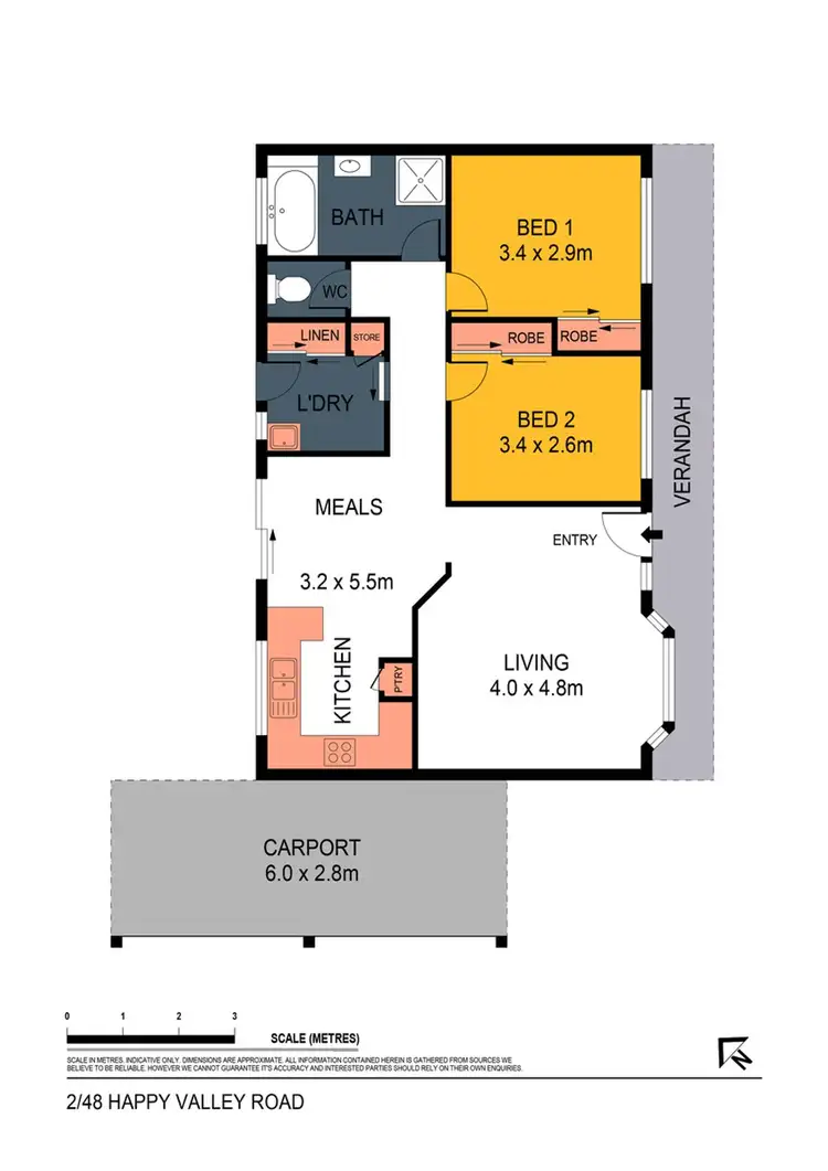Floorplan of Homely unit listing, Address available on request