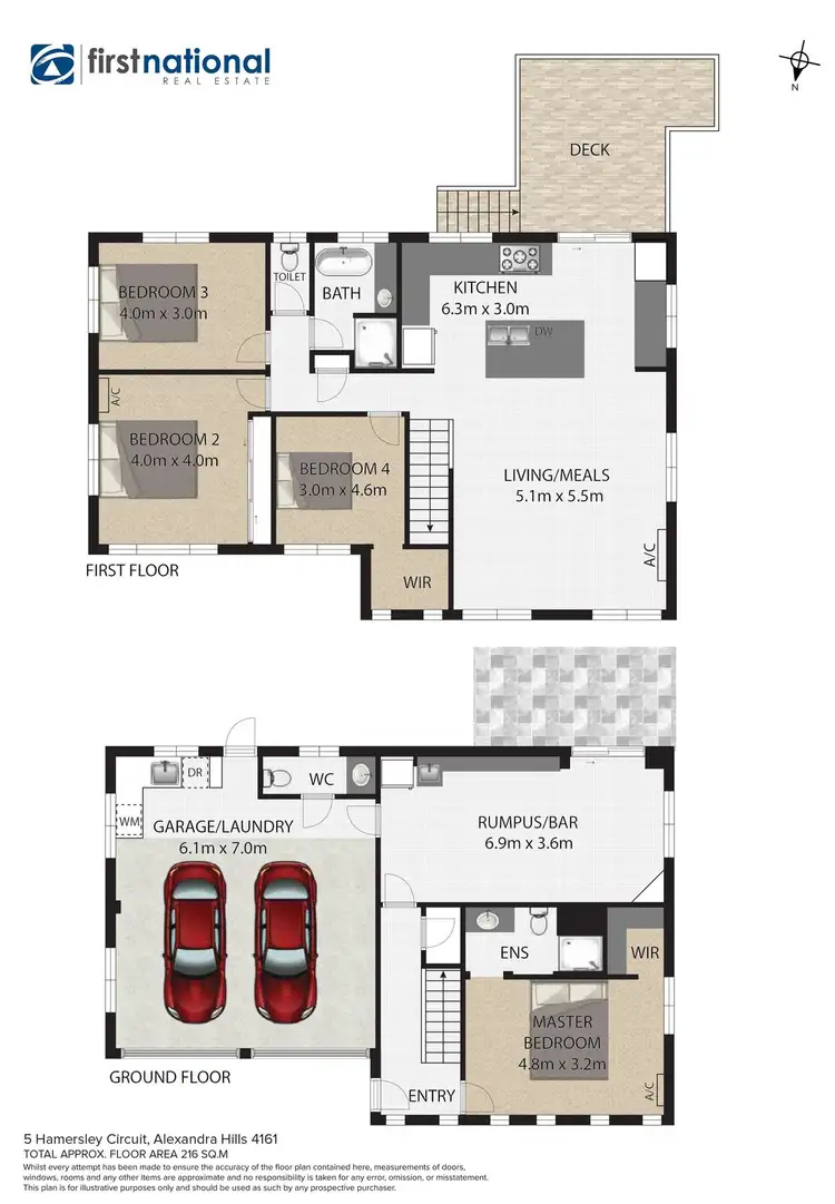 Floorplan of Homely house listing, 5 Hamersley Circuit, Alexandra Hills QLD 4161