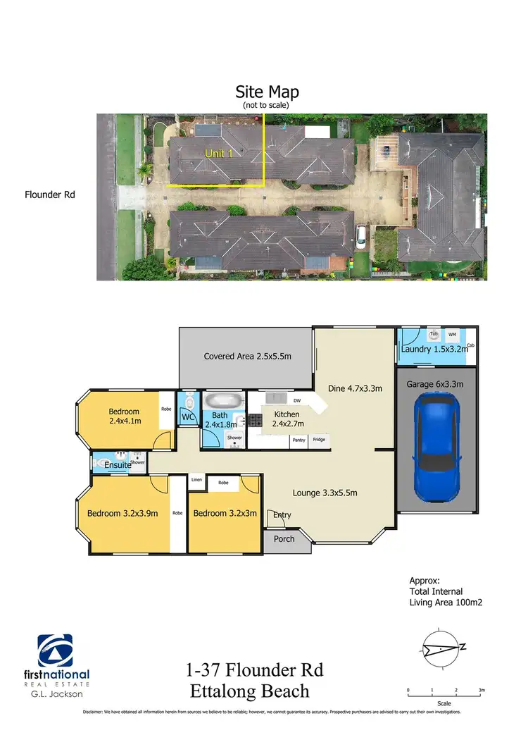 Floorplan of Homely villa listing, 1/37 Flounder Road, Ettalong Beach NSW 2257