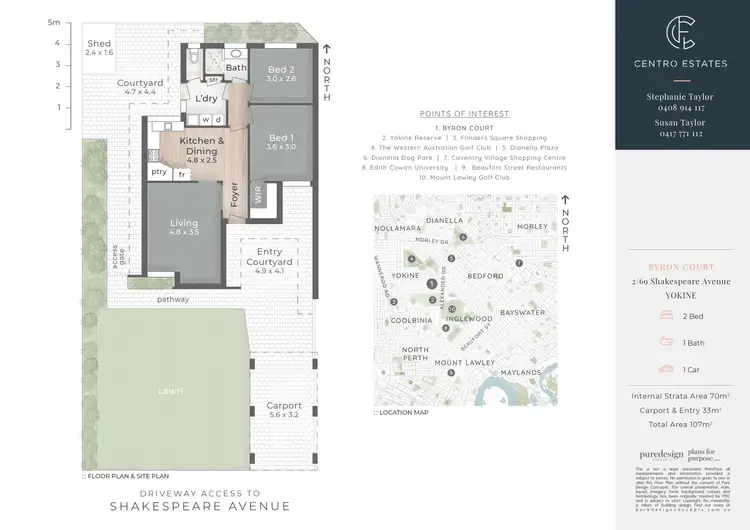Floorplan of Homely house listing, 2/69 Shakespeare Avenue, Yokine WA 6060