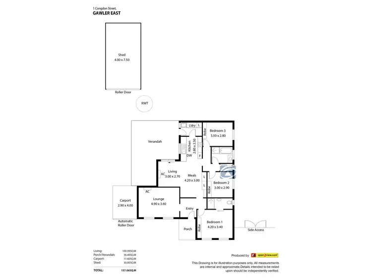 Floorplan of Homely house listing, 1 Congdon Street, Gawler East SA 5118