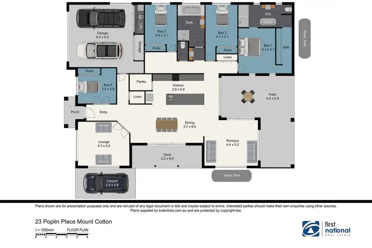 Floorplan of Homely house listing, 23 Poplin Place, Mount Cotton QLD 4165