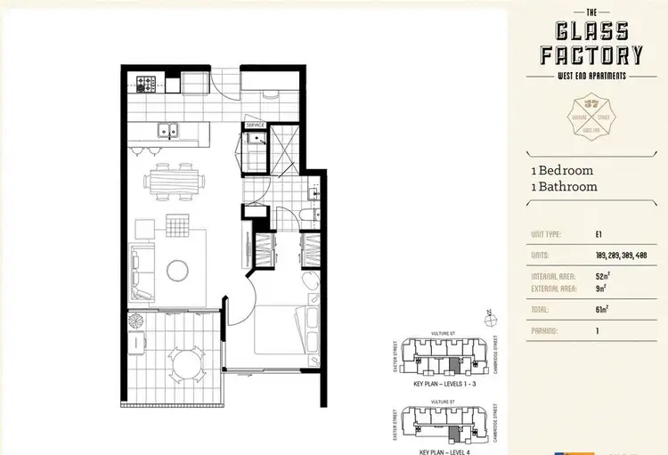 Floorplan of Homely unit listing, 309/57 Vulture Street, West End QLD 4101