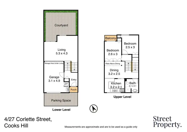 Floorplan of Homely unit listing, 4/27 Corlette Street, Cooks Hill NSW 2300