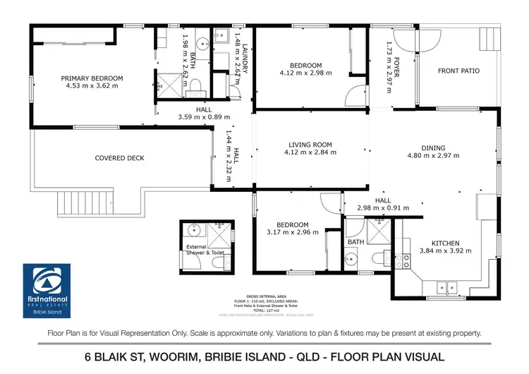 Floorplan of Homely house listing, 6 Blaik Street, Woorim QLD 4507