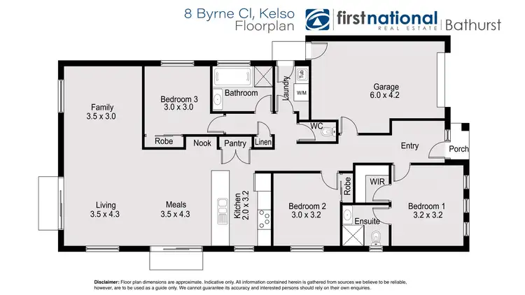 Floorplan of Homely house listing, 8 Byrne Close, Kelso NSW 2795