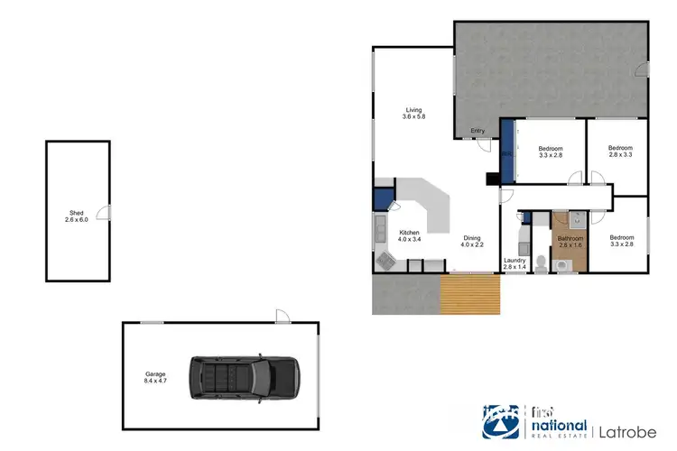 Floorplan of Homely house listing, 27 Blackwood Crescent, Churchill VIC 3842