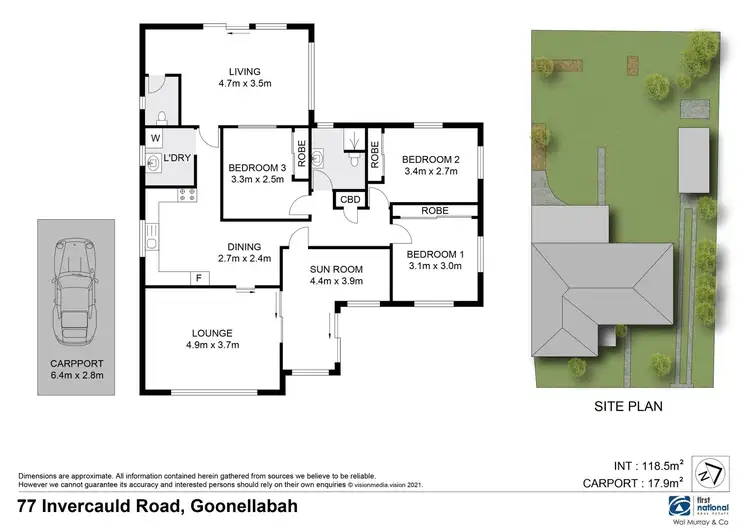 Floorplan of Homely house listing, 77 Invercauld Road, Goonellabah NSW 2480