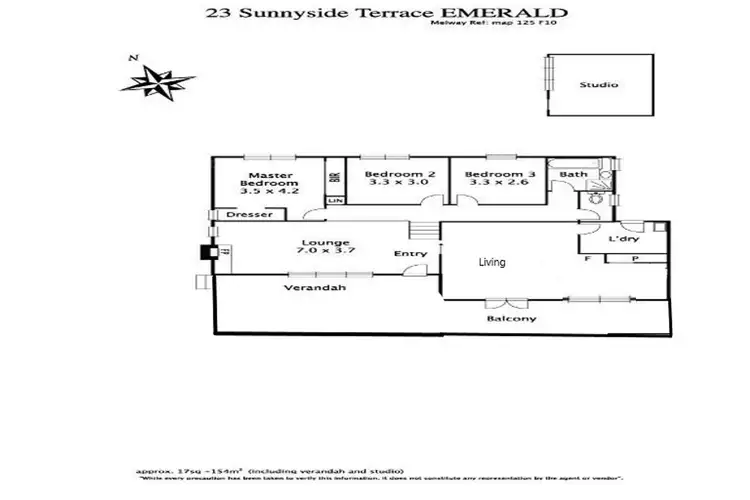 Floorplan of Homely house listing, 23 Sunnyside Terrace, Emerald VIC 3782