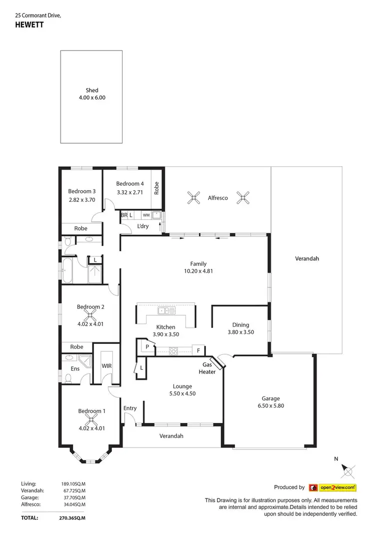 Floorplan of Homely house listing, 25 Cormorant Drive, Hewett SA 5118