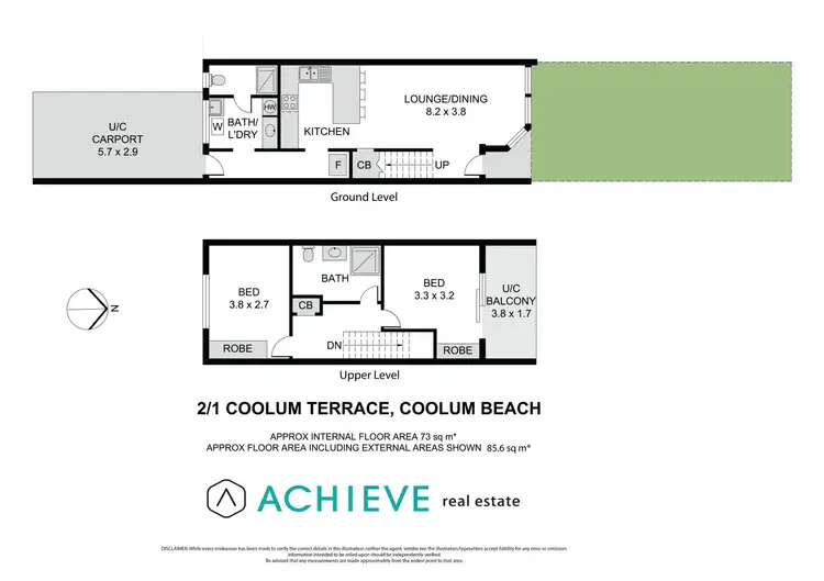 Floorplan of Homely townhouse listing, 2/1-5 Coolum Terrace, Coolum Beach QLD 4573