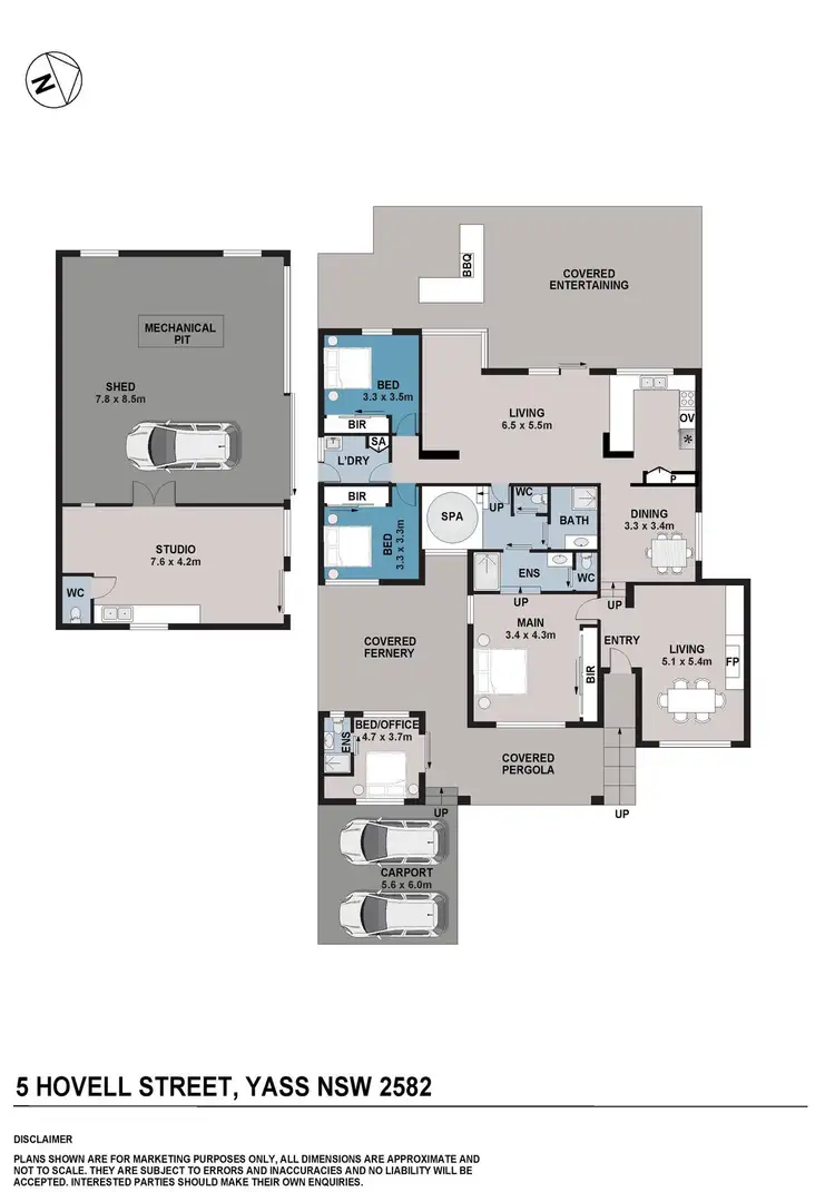 Floorplan of Homely house listing, 5 Hovell Street, Yass NSW 2582