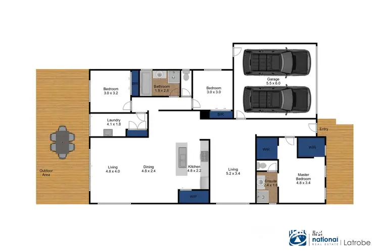 Floorplan of Homely house listing, 12 Mary Claire Street, Traralgon VIC 3844