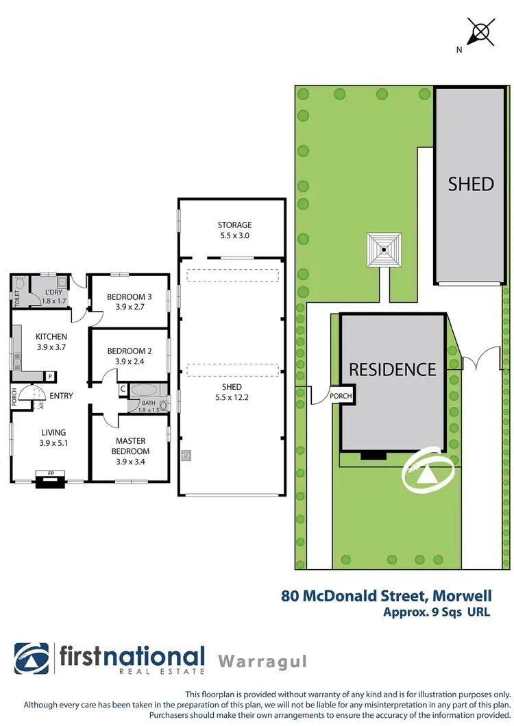 Floorplan of Homely house listing, 80 McDonald Street, Morwell VIC 3840