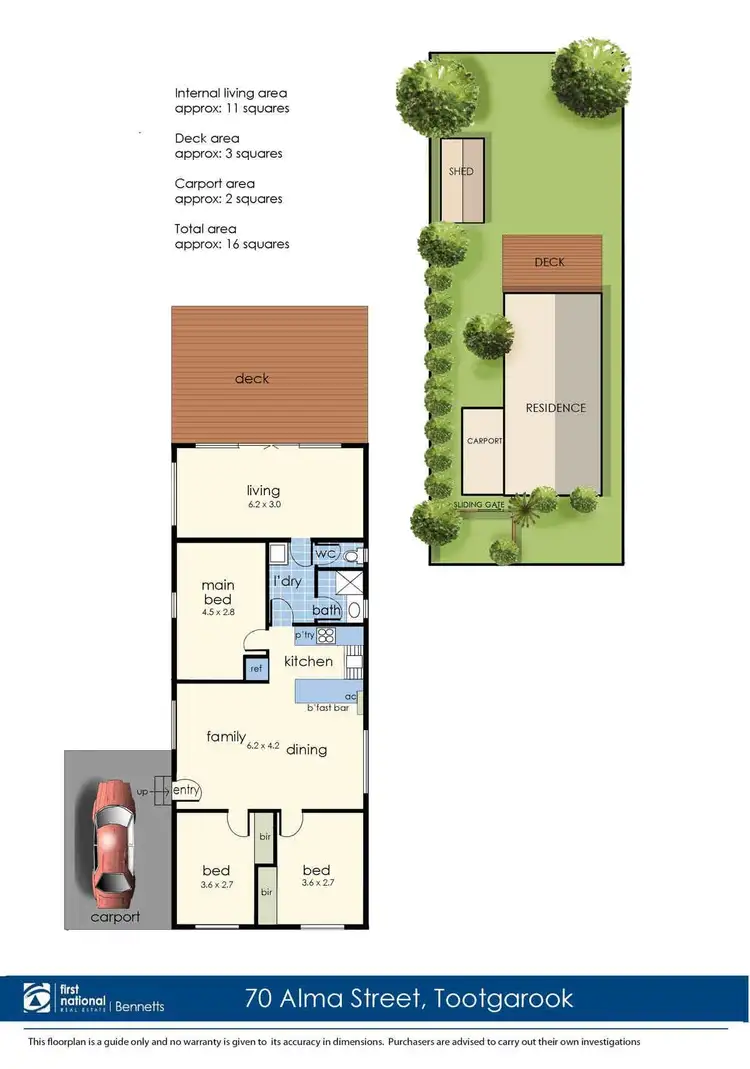 Floorplan of Homely house listing, 70 Alma Street, Tootgarook VIC 3941