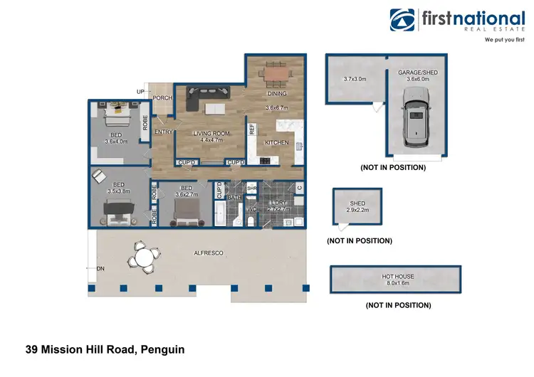 Floorplan of Homely house listing, 39 Mission Hill Road, Penguin TAS 7316