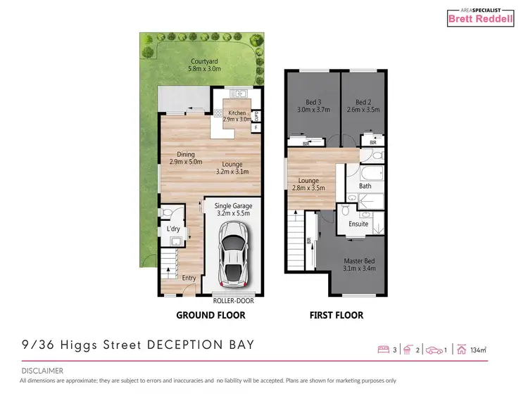 Floorplan of Homely townhouse listing, 9/36 Higgs Street, Deception Bay QLD 4508