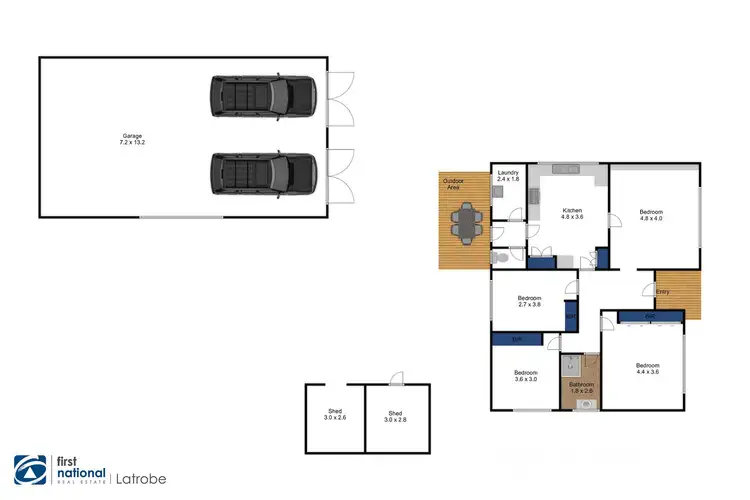 Floorplan of Homely house listing, 15 Munro Street, Traralgon VIC 3844