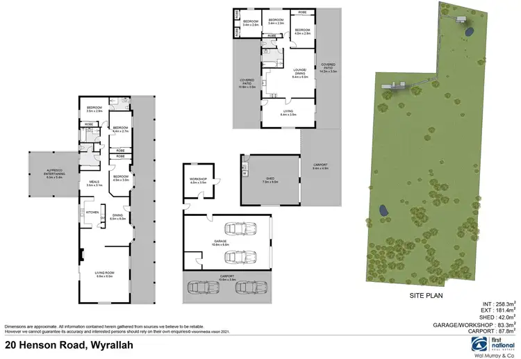 Floorplan of Homely rural property listing, 20 Henson Road, Wyrallah NSW 2480