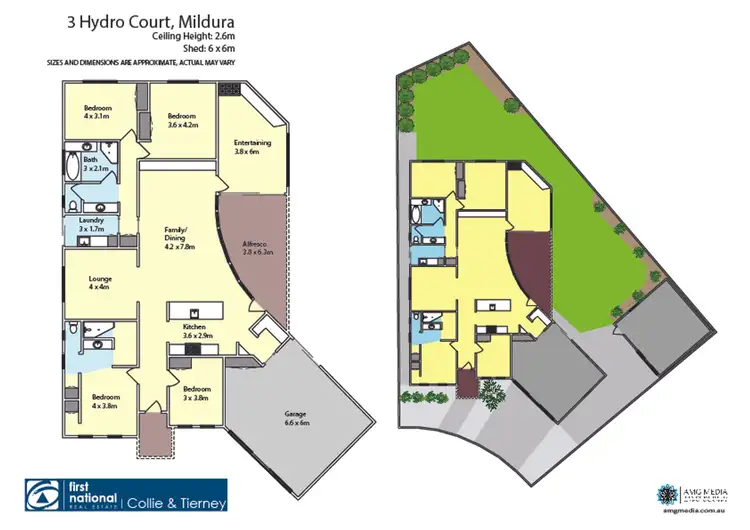 Floorplan of Homely house listing, 3 Hydro Court, Mildura VIC 3500