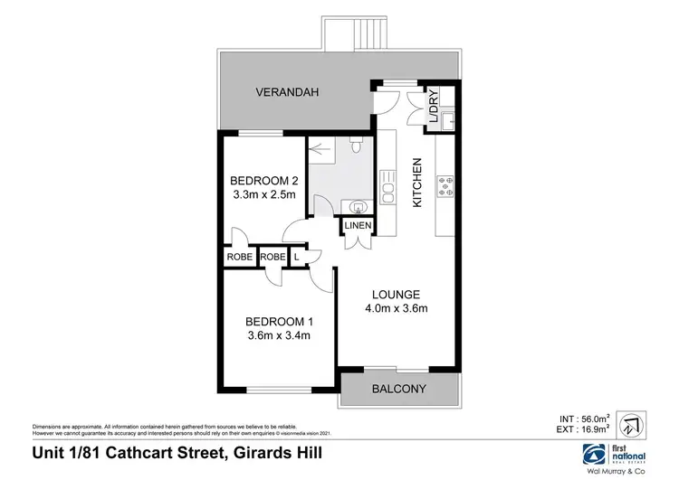 Floorplan of Homely unit listing, 1/81 Cathcart Street, Girards Hill NSW 2480