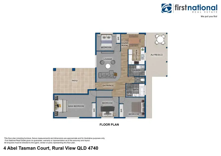 Floorplan of Homely house listing, 4 Abel Tasman Court, Rural View QLD 4740