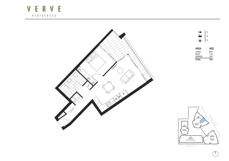 Floorplan of Homely apartment listing, 202/466 King Street, Newcastle NSW 2300