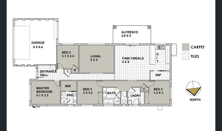 Floorplan of Homely house listing, 5 Jarrod Drive, Pakenham VIC 3810