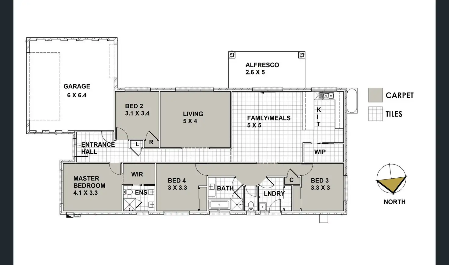 Floorplan of Homely house listing, 5 Jarrod Drive, Pakenham VIC 3810