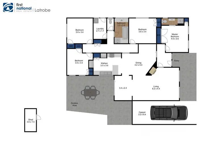Floorplan of Homely house listing, 8 Catterick Avenue, Churchill VIC 3842
