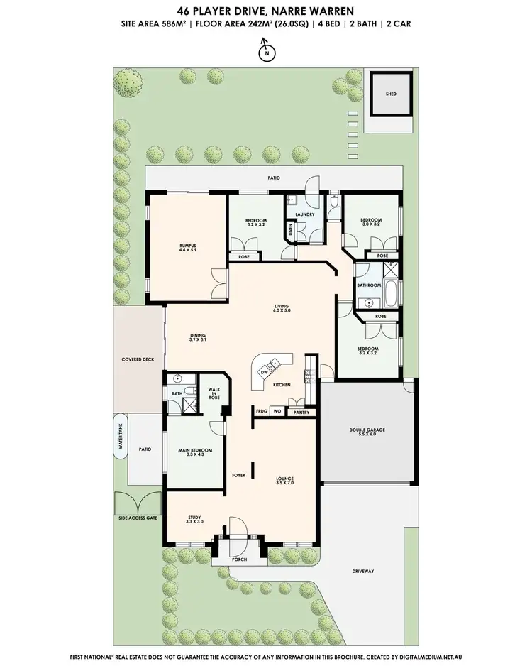 Floorplan of Homely house listing, 46 Player Drive, Narre Warren VIC 3805