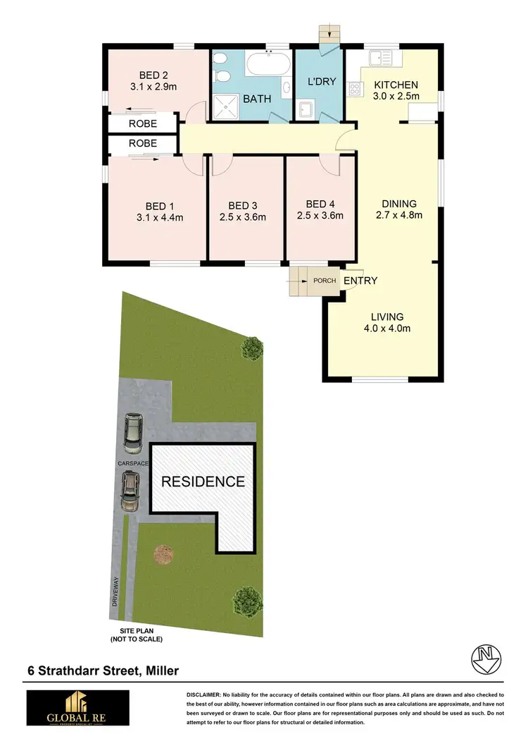 Floorplan of Homely house listing, 6 Strathdarr Street, Miller NSW 2168