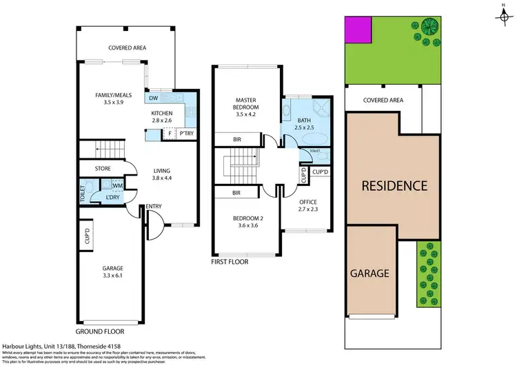Floorplan of Homely townhouse listing, 13/188 Thorneside Road, Thorneside QLD 4158