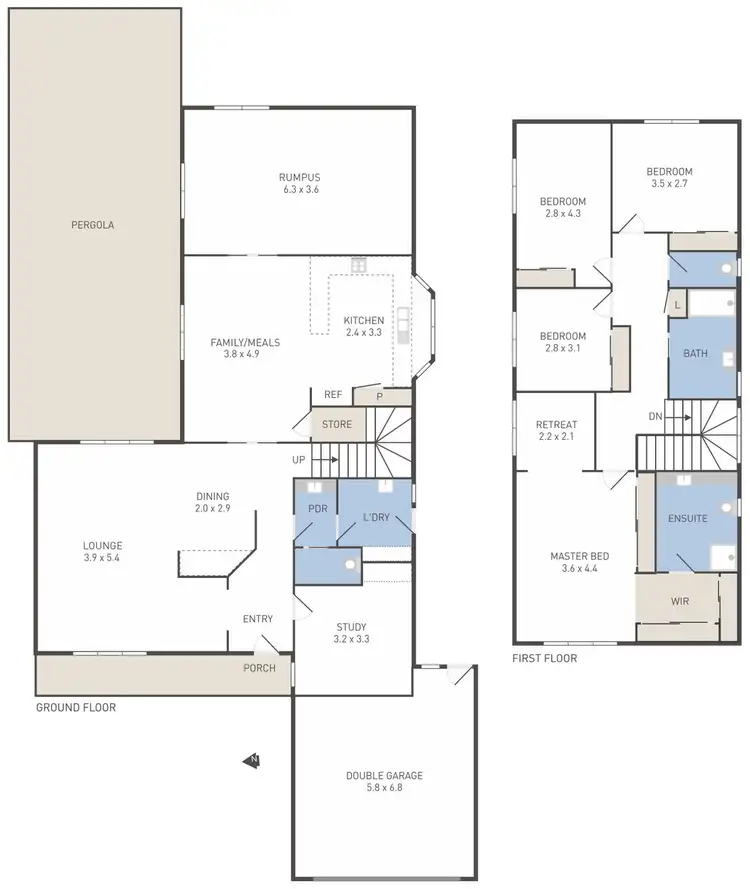 Floorplan of Homely house listing, 10 Tucker Court, Hoppers Crossing VIC 3029